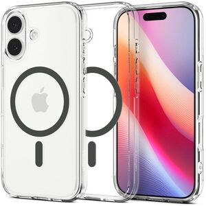 Spigen Ultra Hybrid MagSafe Clear Graphite iPhone 17 tok kép