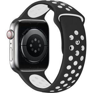 Eternico Sporty Apple Watch 38mm / 40mm / 41mm / 42mm - Pure White and Black kép