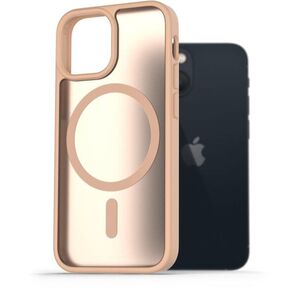 AlzaGuard Matte Case Compatible with Magsafe iPhone 13 mini homoksárga tok kép
