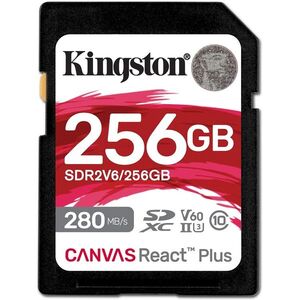 Kingston SDXC 256GB Canvas React Plus V60 kép