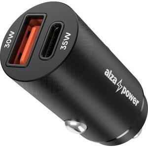 AlzaPower Car Charger M220 USB-A + USB-C Power Delivery 35W - fekete kép
