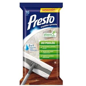 PRESTO Padló tisztító törlőkendő 16 db kép