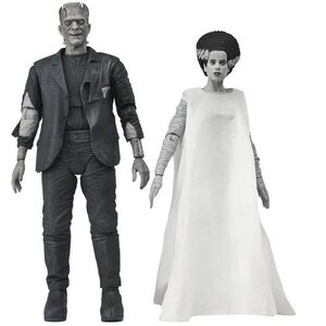 The Bride of Frankenstein 90th Anniversary - The Monster and His Mate (Black and White) - figura kép