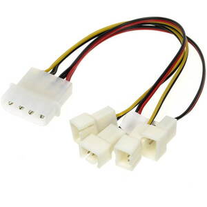 AKASA 4-pin PSU molex kép