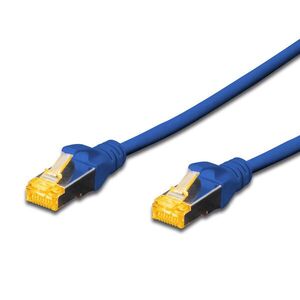 RJ45 Hálózat Csatlakozókábel CAT 6A S/FTP 2.00 m Kék Halogénmente... kép
