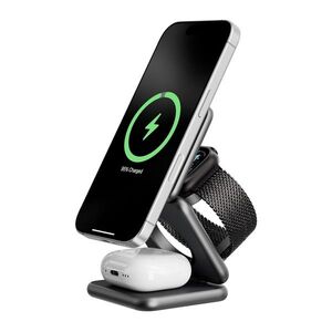Kuxiu X40PLUS 3in1 Foldable Magnetic Wireless Charging Station, Gray kép