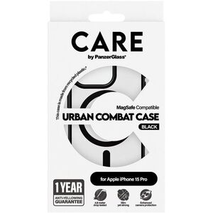 PanzerGlass CARE Apple iPhone 15 Pro MagSafe Urban Combat fekete tok kép