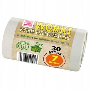 BRATEK Erős környezetbarát szemeteszsák 7 l, 30 db kép