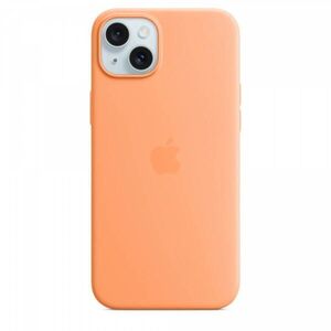 iPhone 15 Plus MagSafe Silicone Case orange sorbet (MT173ZM/A) kép