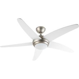 Klarstein Bolero, 2 az 1-ben mennyezeti ventilátor, 134 cm, lámpa, 55 W, távirányító, fehér kép