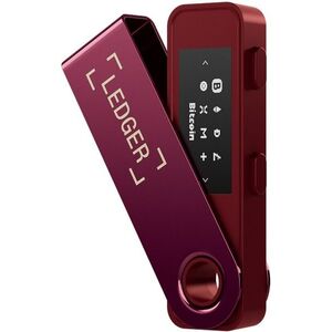 Ledger Nano S Plus Crypto Hardware Wallet Crimson Magenta kép
