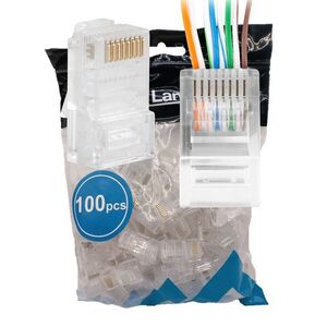 Lanberg RJ-45 Pass-Through Csatlakozó - CAT6 UTP - 100 db kép
