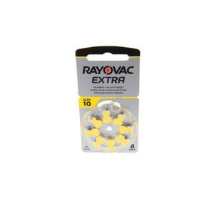 Rayovac Extra Advanced hallókészülék elem V10 1, 4V 8db/csomag cink-levegő kép