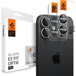 Spigen Glass tR EZ Fit Optik Pro 2 Pack Silver iPhone 17 kamera védő fólia kép