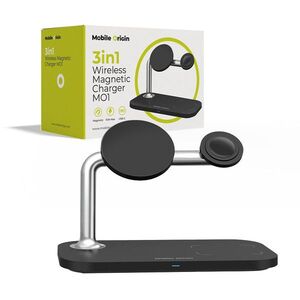 Mobile Origin 3 in 1 Wireless charger Black kép