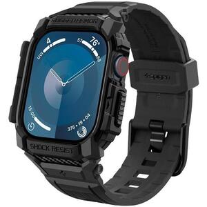 Spigen Rugged Armor Pro Matte Black Apple Watch 10 46mm tok kép