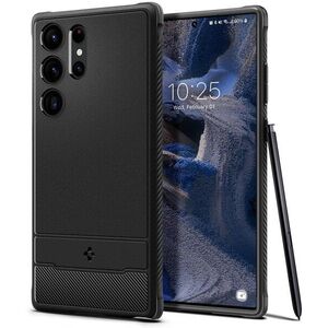 Spigen Rugged Armor Black Samsung Galaxy S23 Ultra tok kép