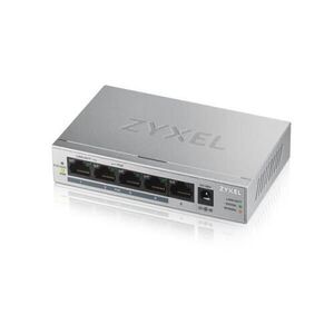 Zyxel GS1005HP-EU0101F Switch 5x1000Mbps (4xPOE+) Fémházas Asztal... kép