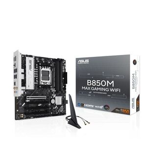 ASUS B850M MAX GAMING WIFI AMD B850 Socket AM5 Micro ATX Alaplap kép
