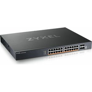 Zyxel switch 24x 2.5G PoE, AC: 700W, DC: 1440W, 4 x SFP+ uplink, ... kép