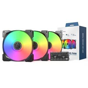 HP140 ARGB PWM 3 Pack Black kép