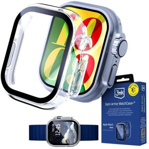 3mk Satin Armor WatchCase+ s tvrzeným sklem na Apple Watch (Ultra gen 1/2/3) 49mm průhledný kép