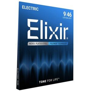 Elixir 12025 Polyweb Nickel 9-46 Custom Light kép
