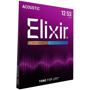 Elixir 11050 Polyweb 80/20 Bronze 12-53 Light kép