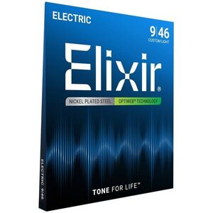 Elixir 19027 Optiweb Nickel 9-46 Custom Light kép
