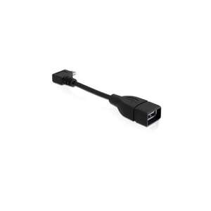 Blackbird kábel usb 2.0 micro-b male 90 fokos to usb 2.0-a female... kép