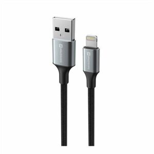Swissten Textile II USB to Lightning 1, 5m, fekete kép