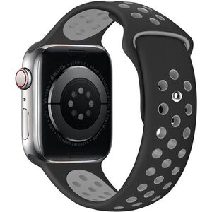 Eternico Sporty Apple Watch 38mm / 40mm / 41mm / 42mm - Elephant Gray and Black kép