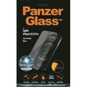 PanzerGlass Edge-to-Edge Antibacterial Apple iPhone 12/ iPhone 12 Pro üvegfólia - fekete kép