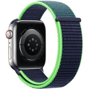 Eternico Airy Apple Watch 44mm / 45mm / 46mm / Ultra 49mm - Night Blue and Green edge kép