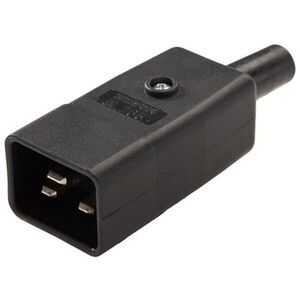PremiumCord tápcsatlakozó 230V/M 16A C20, IEC60320 kép