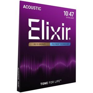 Elixir 11000 Polyweb 80/20 Bronze 10-47 Extra Light kép