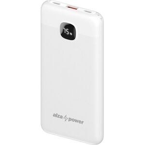 AlzaPower Garnet 10000mAh Power Delivery, 22, 5 W, fehér kép
