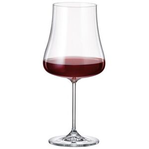Bohemia Royal Crystal Aira vörösboros pohárkészlet, 6 db, 680 ml kép