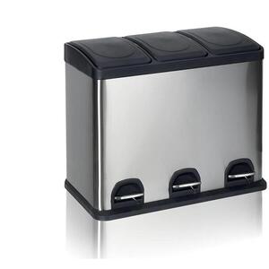 BRILANZ SAVERY Rozsdamentes acél hulladékgyűjtő 60 l, 3 × 20 l kép