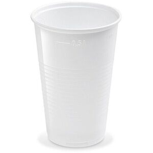 Wimex Műanyag pohár, 0, 5 l, 95 mm átmérőjű, fehér, 50 db kép