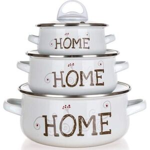 Zománcozott edénykészlet HOME Coll., 6 db kép