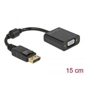 DeLock DisplayPort 1.2 male to VGA female Adapter Black 61006 kép