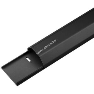 Goobay félköríves alumínium kábelcsatorna fekete 1100x50x26mm kép