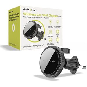 Mobile Origin Wireless Car Vent Charger CA18 Apple Watch/iPhone MagSafe Compatible kép