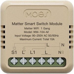MOES Mini Matter Wifi Smart Switch 1gang kép