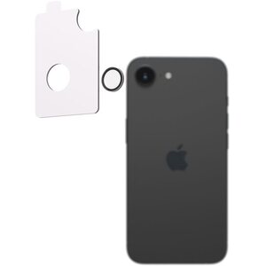 AlzaGuard Elite Lens Protector iPhone 16e / 17e kamera védő fólia - átlátszó + felhelyező keret kép