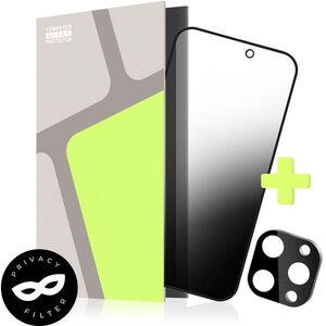 Tempered Glass Protector iPhone 16 Pro üvegfólia + kamera védő fólia - privacy, Case Friendly kép
