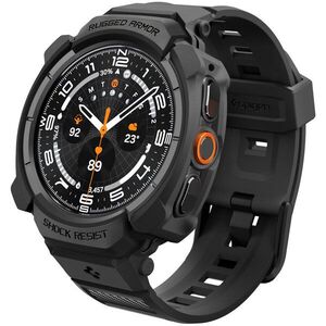 Spigen Rugged Armor Pro Samsung Galaxy Watch Ultra 2 matt fekete tok - 47mm kép