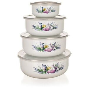 BANQUET LAVENDER zománcozott edénykészlet, 8 db kép