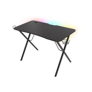 Genesis Holm 200 Gamer asztal RGB világítással, fekete kép